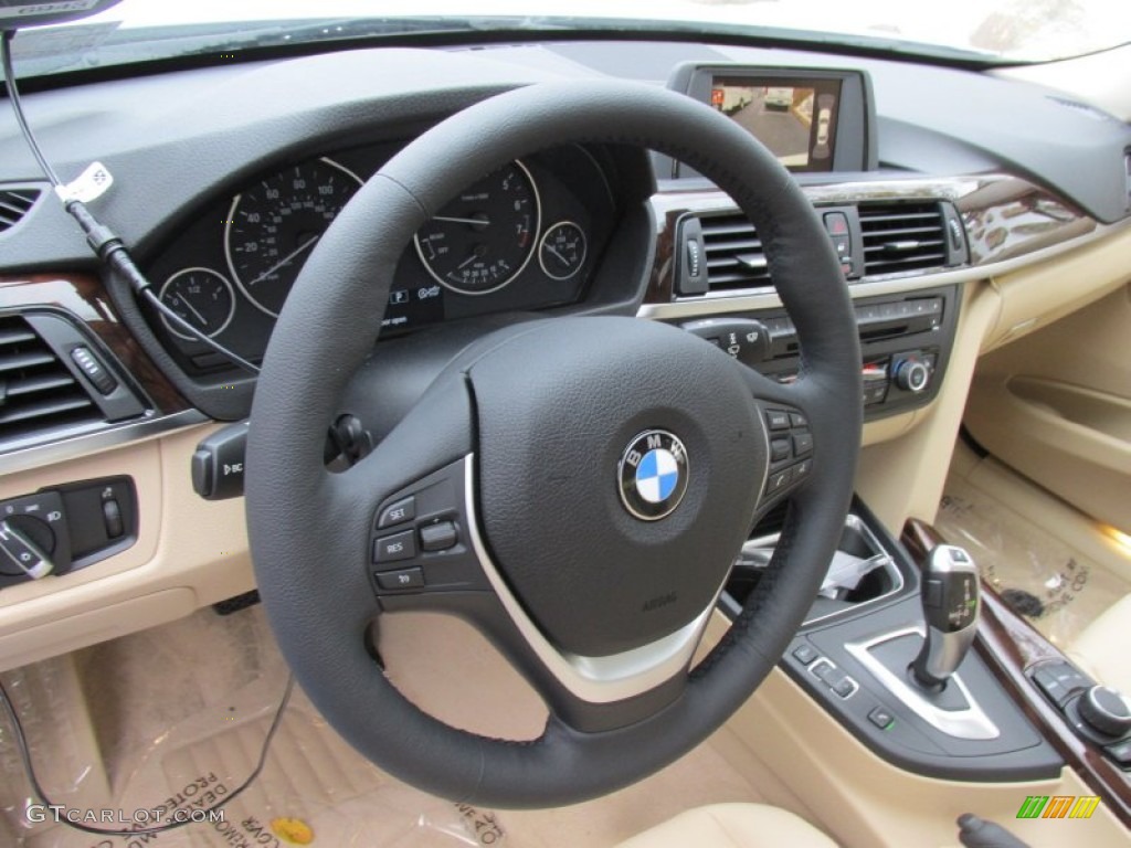 2015 3 Series 328i xDrive Sedan - Alpine White / Venetian Beige photo #14