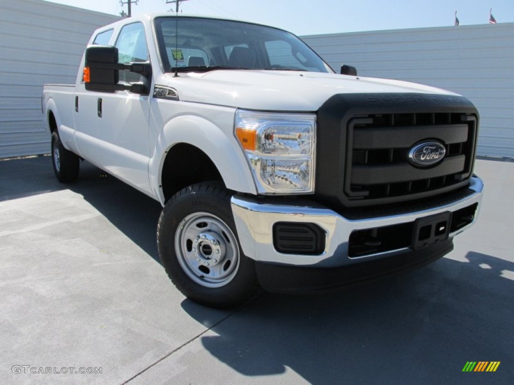 2015 F250 Super Duty XL Crew Cab 4x4 - Oxford White / Steel photo #1