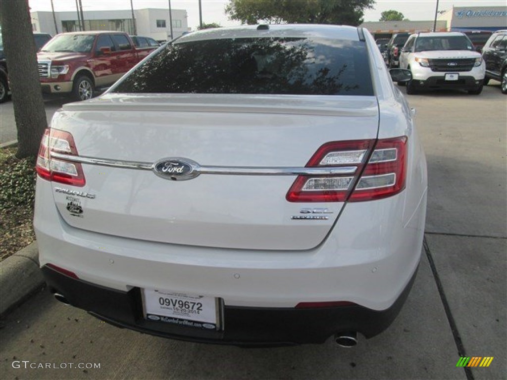 2015 Taurus SEL - White Platinum Metallic / Dune photo #5