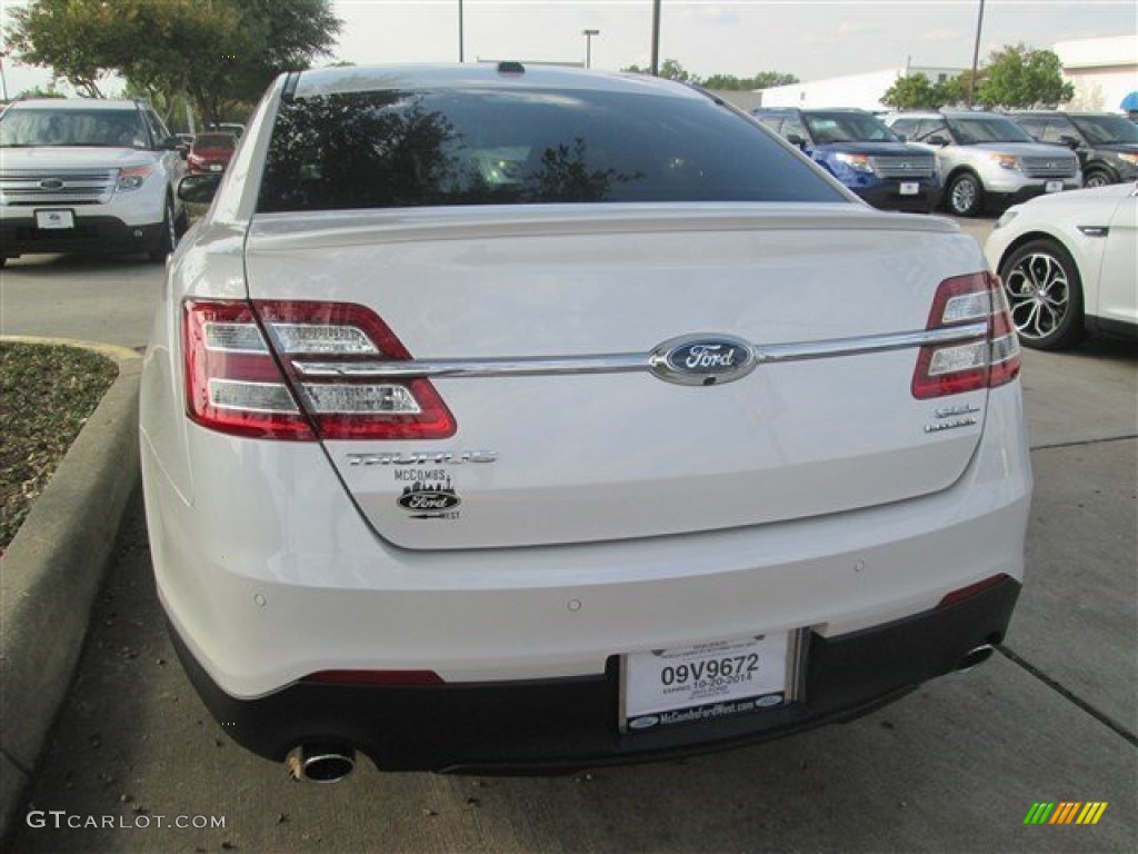 2015 Taurus SEL - White Platinum Metallic / Dune photo #6