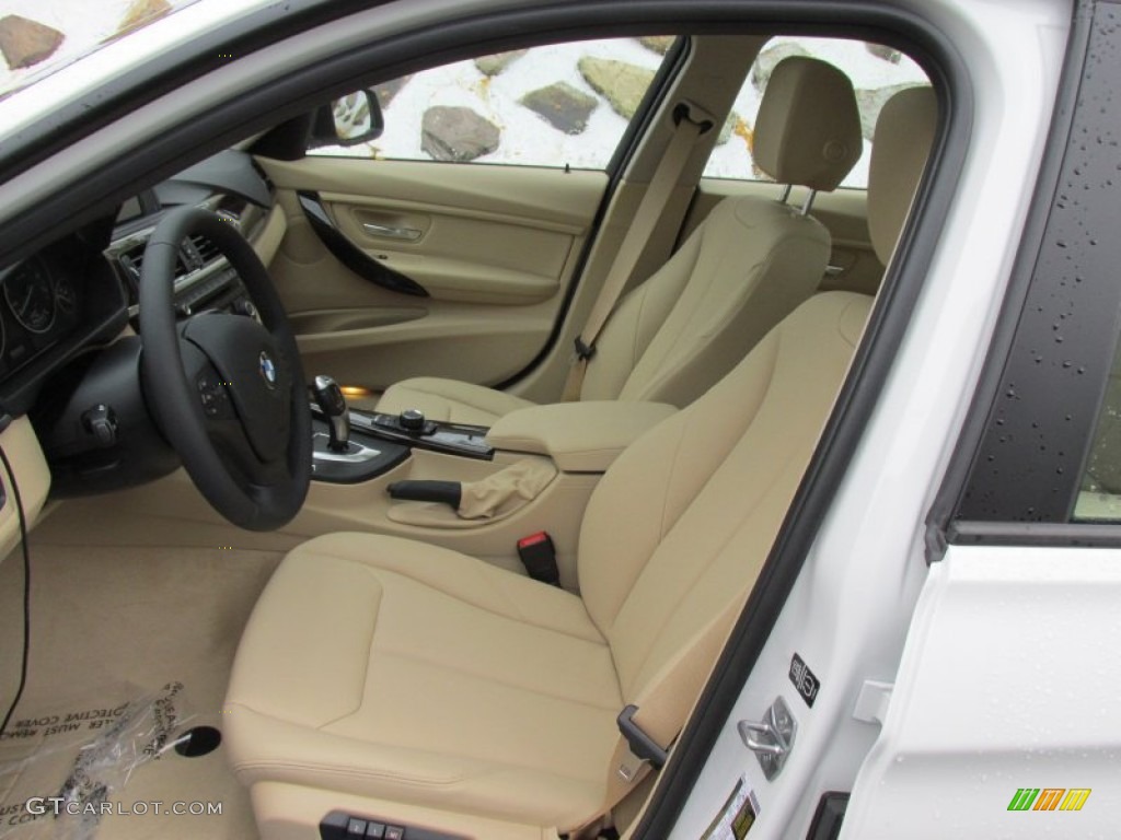 2015 3 Series 320i xDrive Sedan - Alpine White / Venetian Beige photo #12