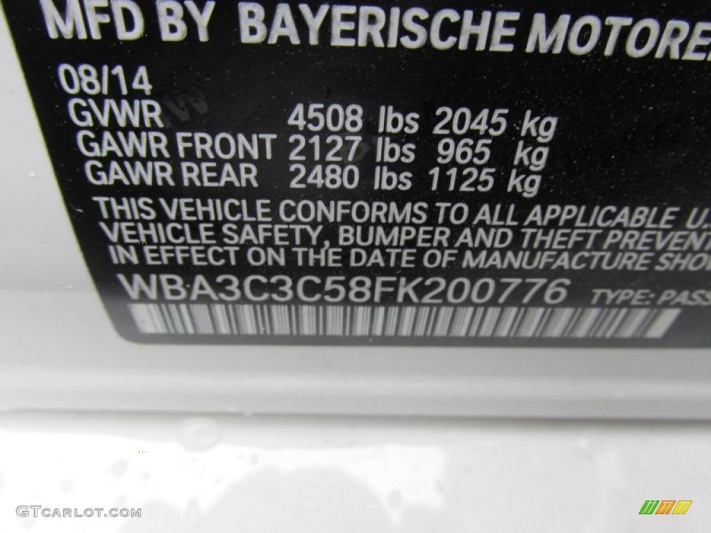 2015 3 Series 320i xDrive Sedan - Alpine White / Venetian Beige photo #19