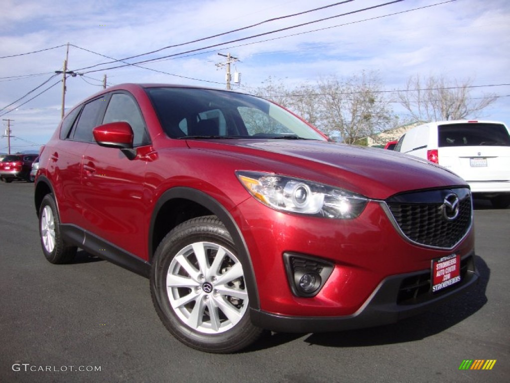 2013 CX-5 Touring - Zeal Red Mica / Black photo #1