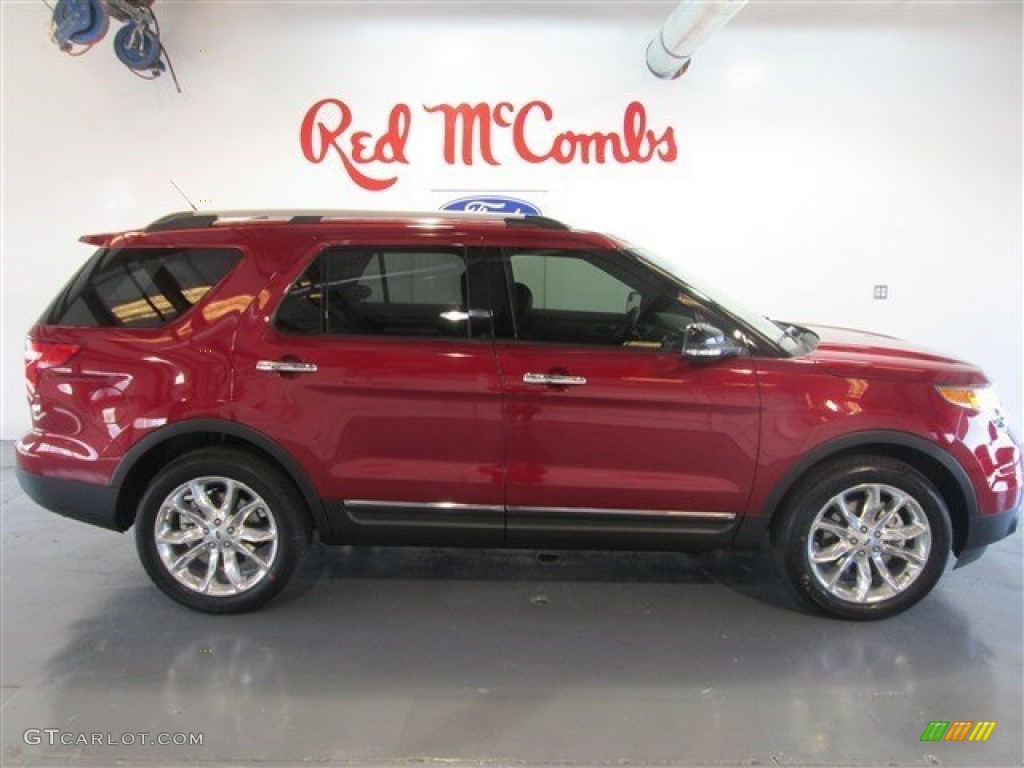 2015 Explorer XLT - Ruby Red / Charcoal Black photo #9
