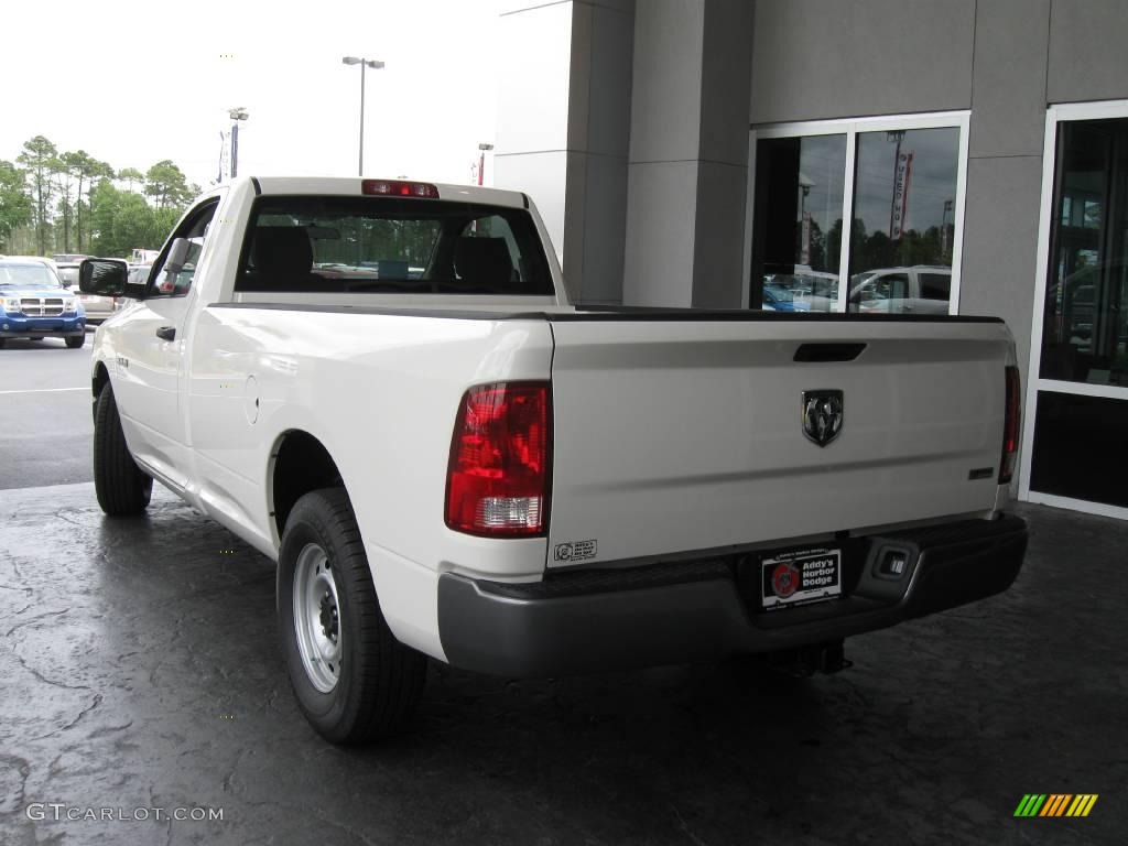 2009 Ram 1500 ST Regular Cab - Stone White / Dark Slate/Medium Graystone photo #4