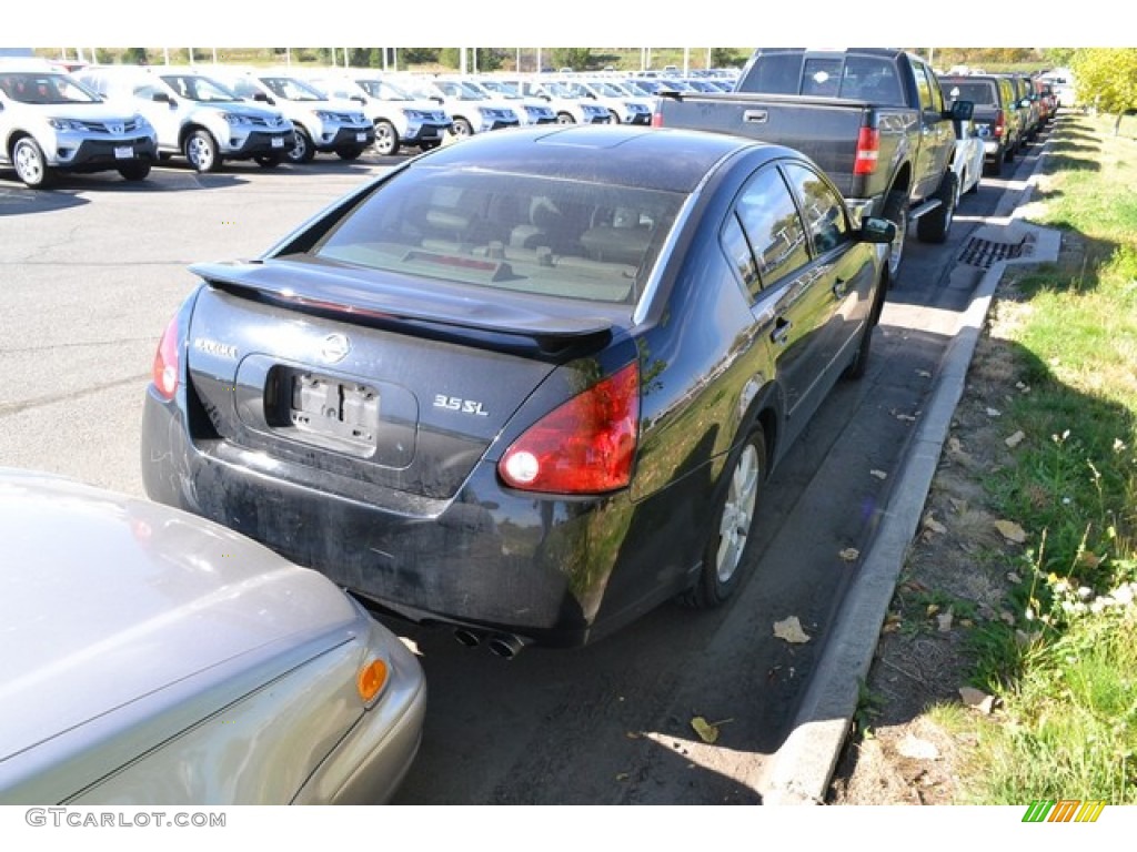 2004 Maxima 3.5 SL - Onyx Black / Frost Gray photo #2