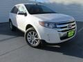 2014 White Platinum Ford Edge SEL  photo #2