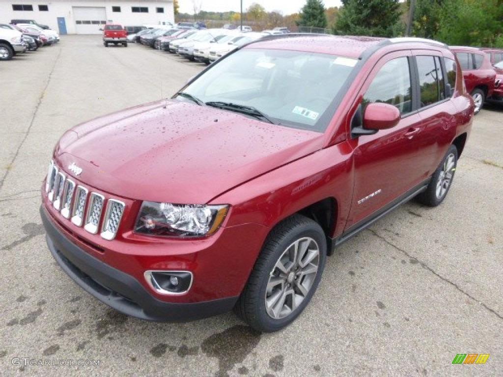 Deep Cherry Red Crystal Pearl 2015 Jeep Compass Limited 4x4 Exterior Photo #98442455