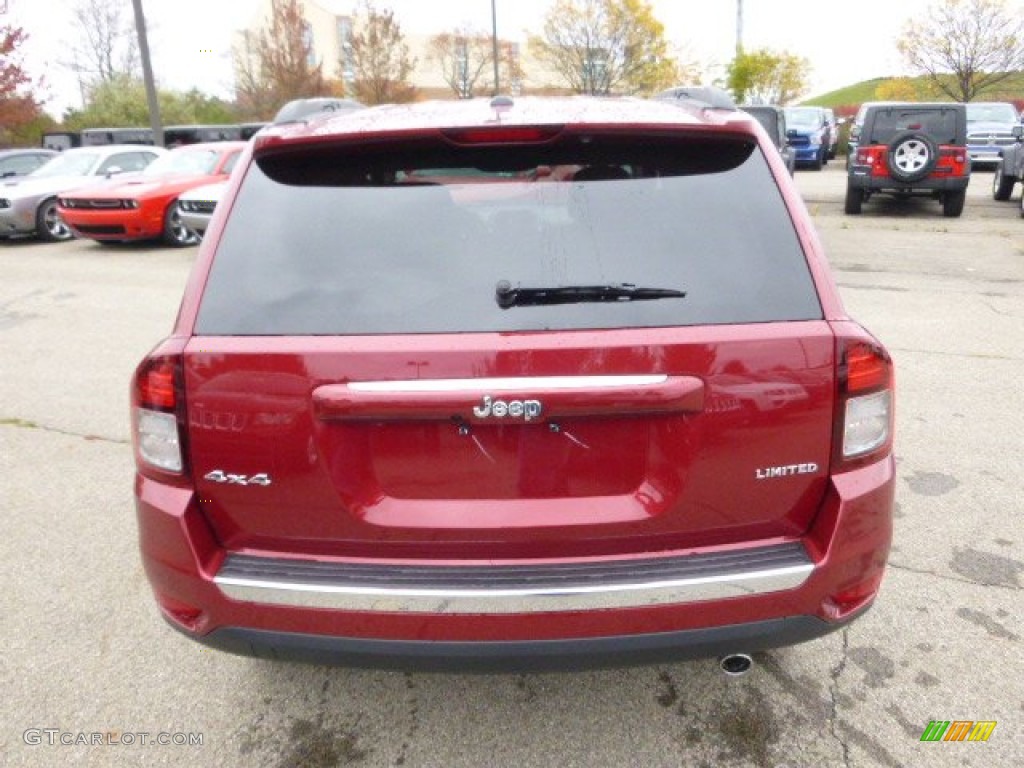 Deep Cherry Red Crystal Pearl 2015 Jeep Compass Limited 4x4 Exterior Photo #98442551