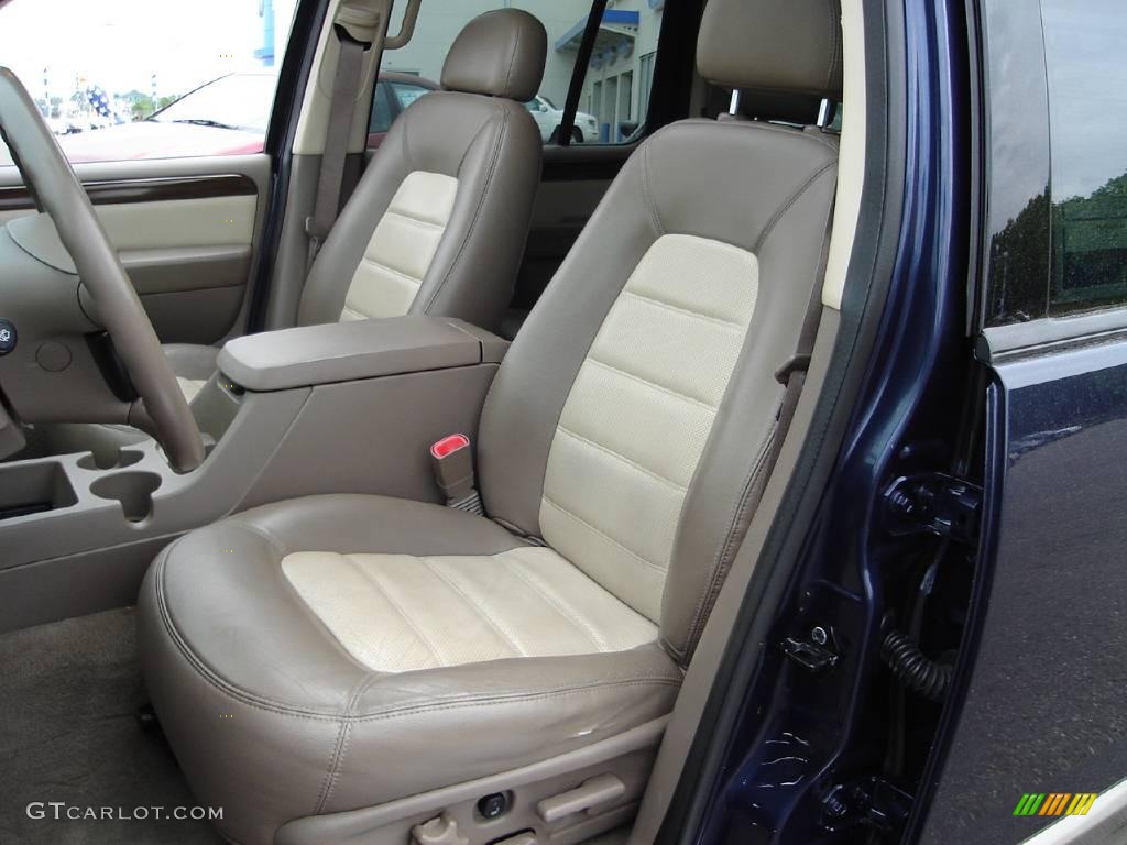 2003 Explorer Eddie Bauer AWD - True Blue Metallic / Medium Parchment Beige photo #15