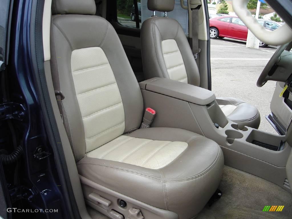 2003 Explorer Eddie Bauer AWD - True Blue Metallic / Medium Parchment Beige photo #16
