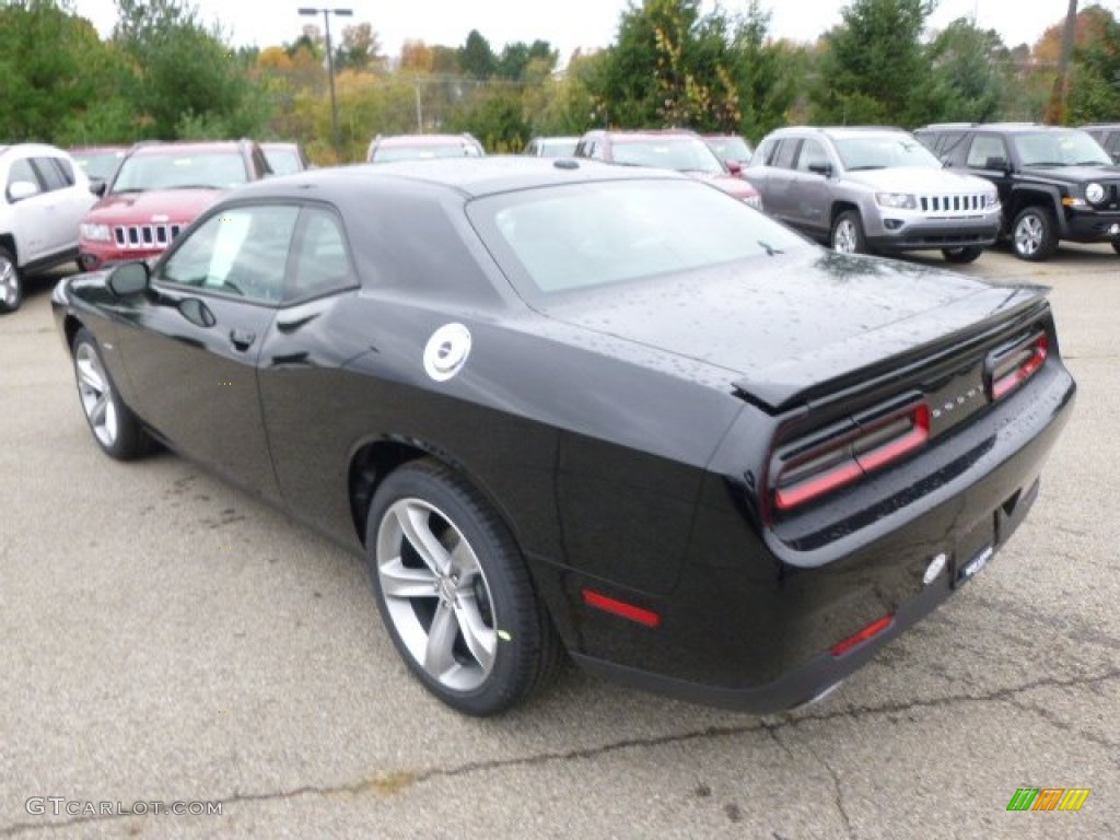 2015 Challenger R/T - Phantom Black Tri-Coat Pearl / Black photo #8