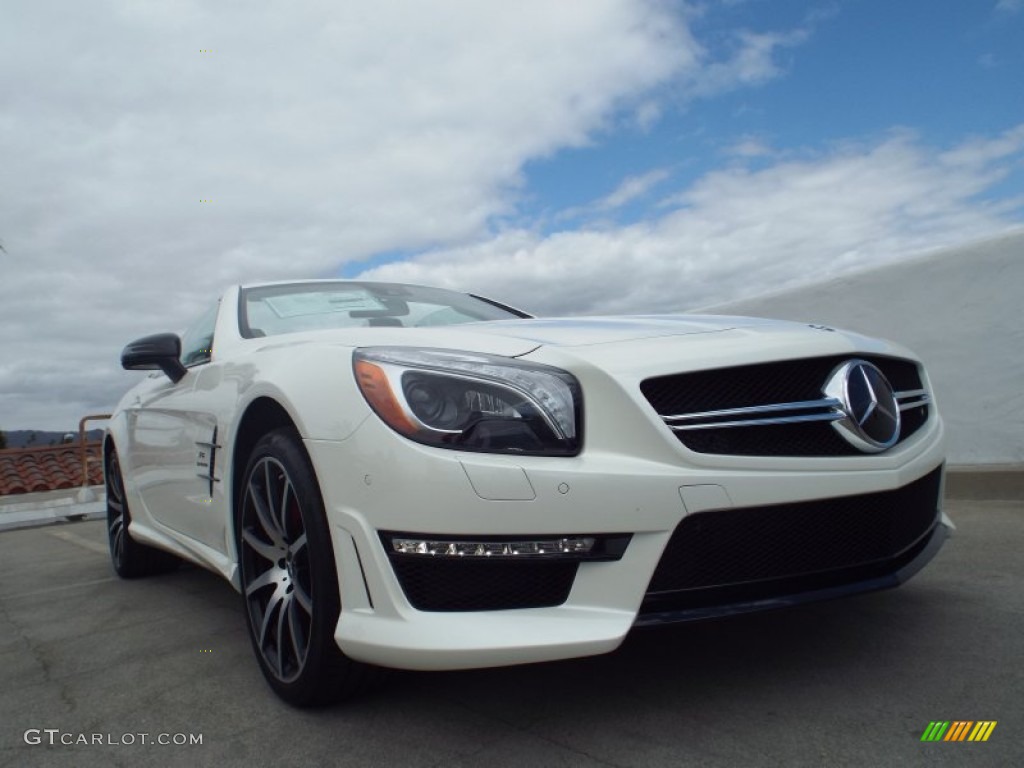 designo Diamond White Metallic 2015 Mercedes-Benz SL 63 AMG Roadster Exterior Photo #98446127