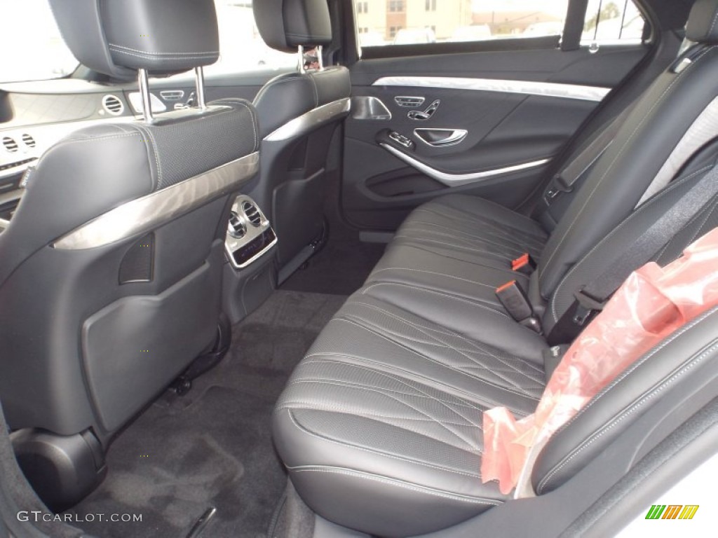 2015 Mercedes-Benz S 63 AMG 4Matic Sedan Rear Seat Photo #98447462