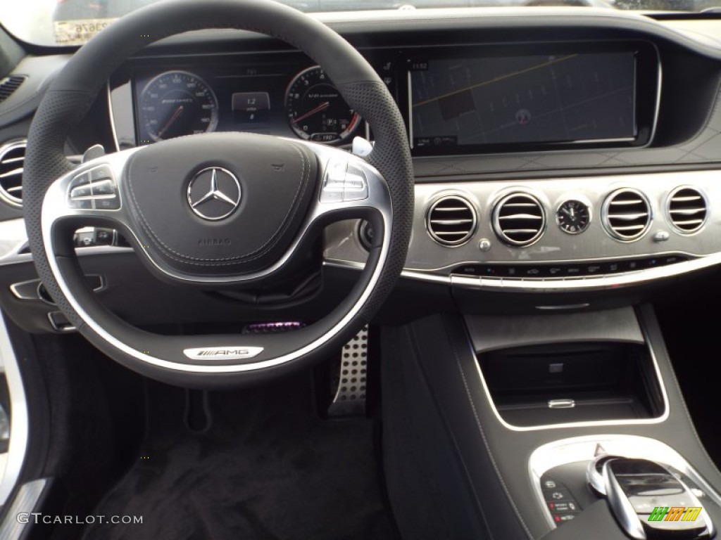 2015 Mercedes-Benz S 63 AMG 4Matic Sedan Black Dashboard Photo #98447486