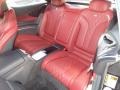 2015 Mercedes-Benz S designo Bengal Red/Black Interior Rear Seat Photo