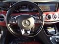 2015 Mercedes-Benz S designo Bengal Red/Black Interior Steering Wheel Photo