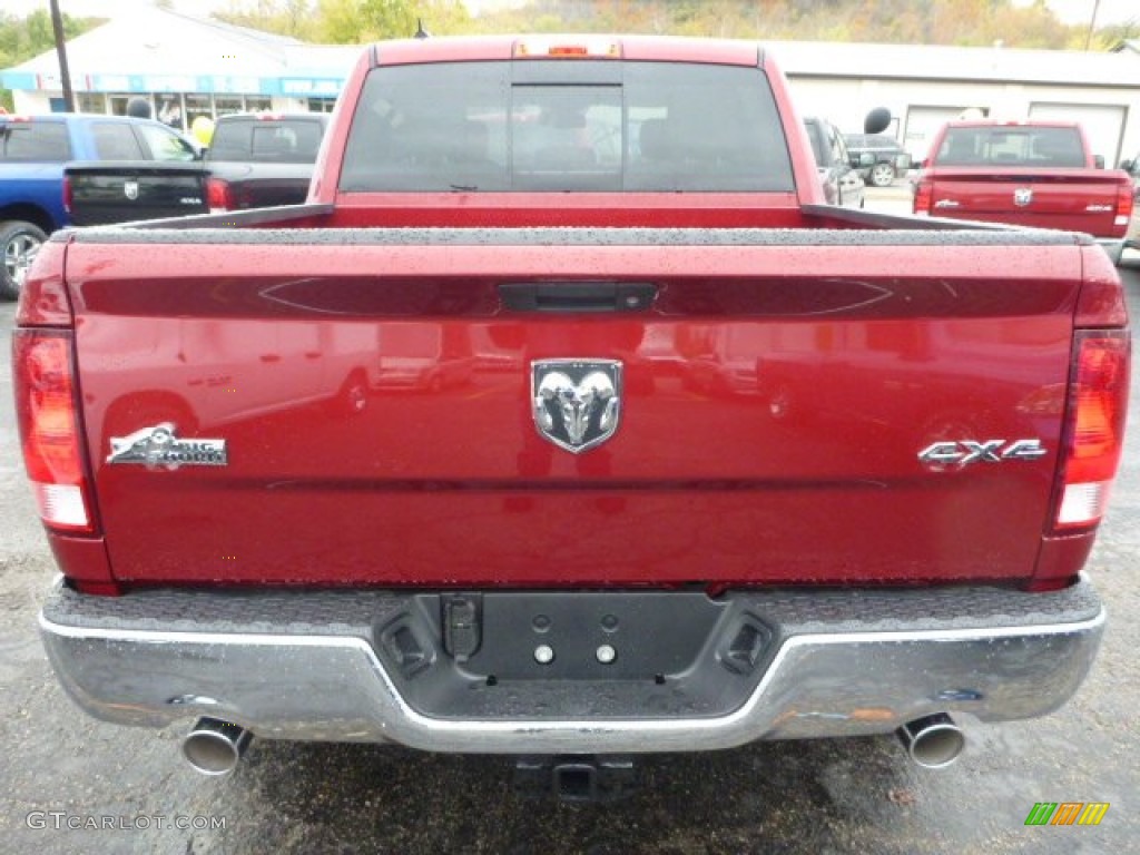 2014 1500 SLT Crew Cab 4x4 - Deep Cherry Red Crystal Pearl / Black/Diesel Gray photo #4