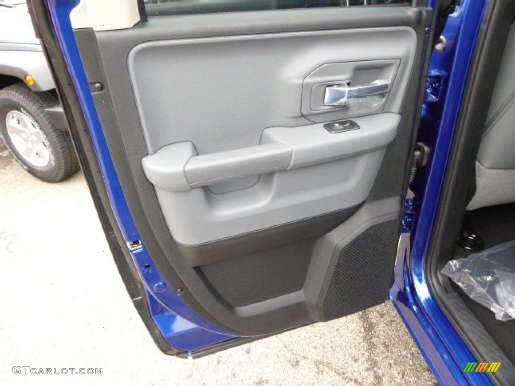 2014 1500 SLT Quad Cab 4x4 - Blue Streak Pearl Coat / Black/Diesel Gray photo #13