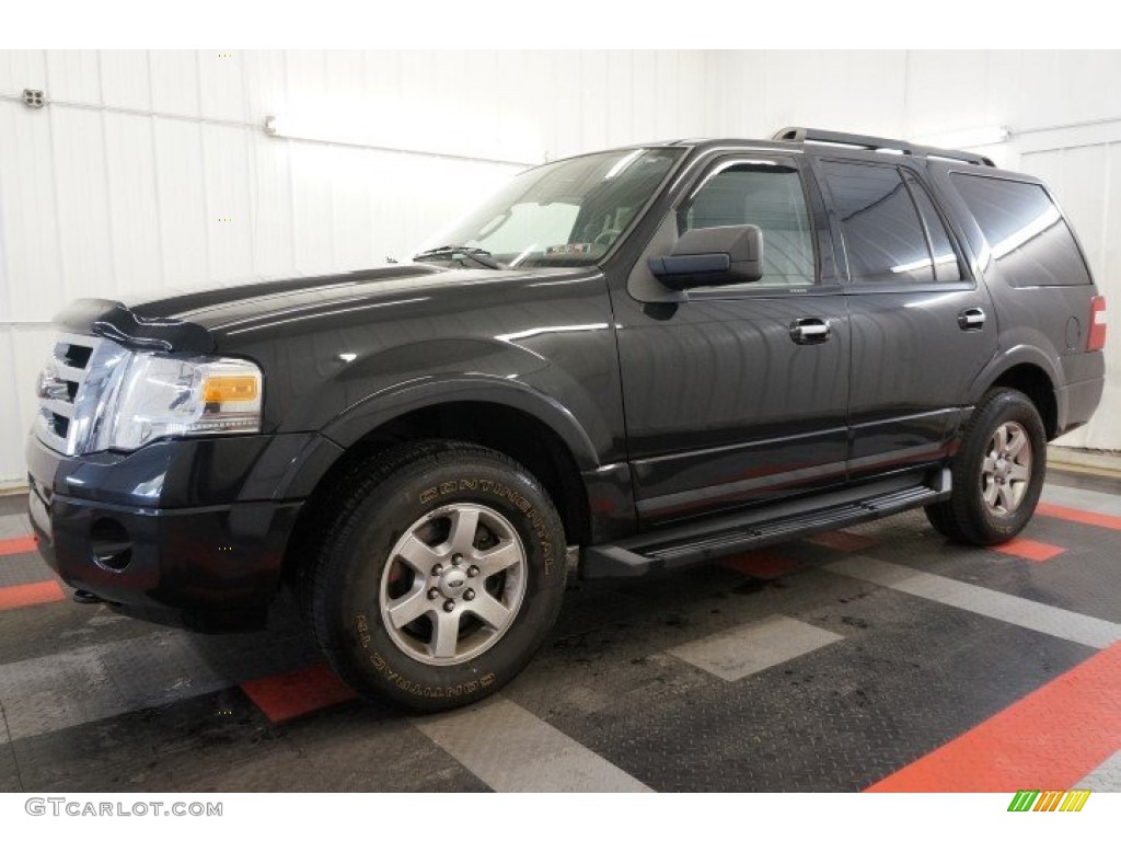 2010 Expedition XLT 4x4 - Tuxedo Black / Camel photo #2