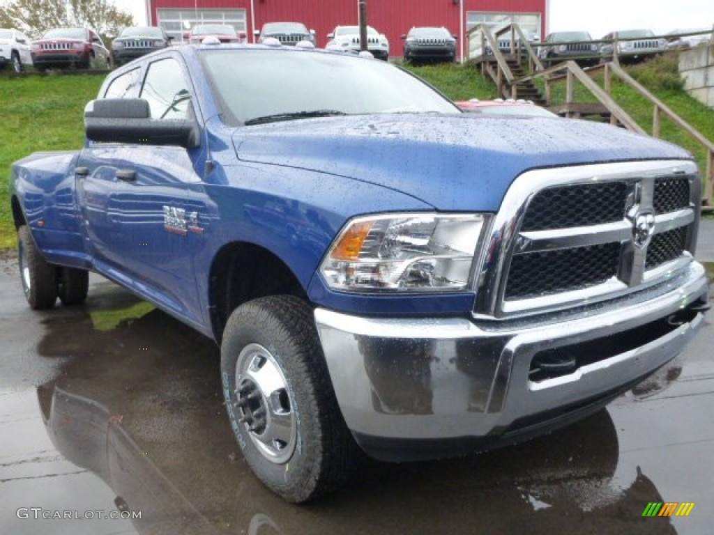 Blue Streak Pearl 2015 Ram 3500 Tradesman Crew Cab 4x4 Dual Rear Wheel Exterior Photo #98450471