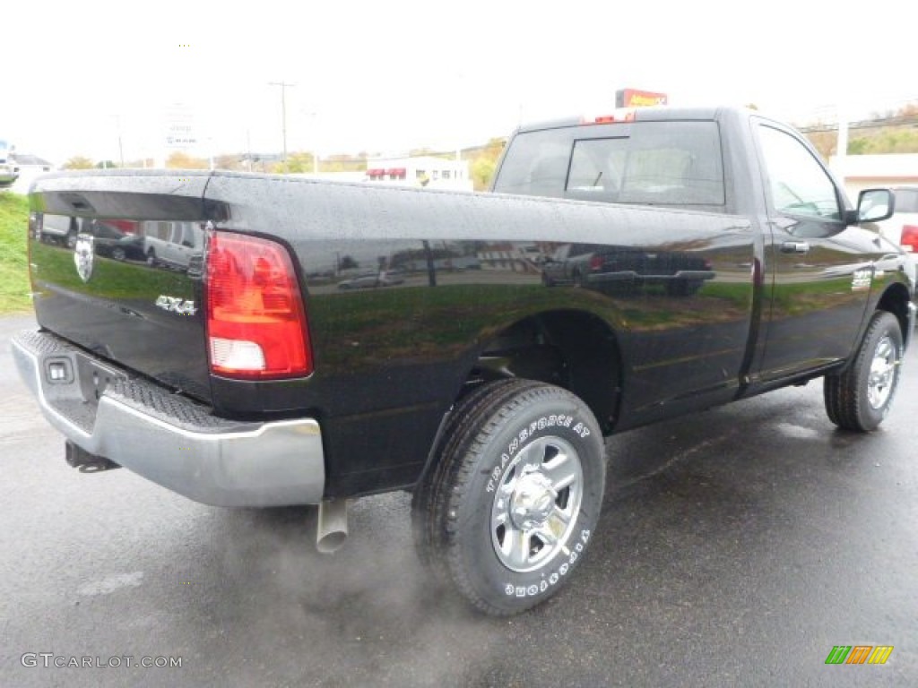 2015 2500 SLT Regular Cab 4x4 - Black / Black/Diesel Gray photo #6