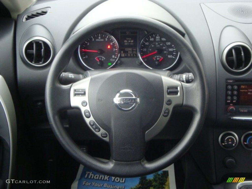 2011 Rogue SV AWD - Gotham Gray Metallic / Black photo #20