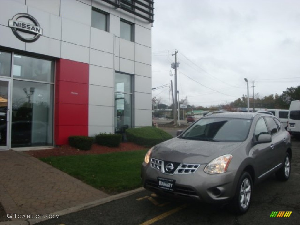 2011 Rogue SV AWD - Gotham Gray Metallic / Black photo #30