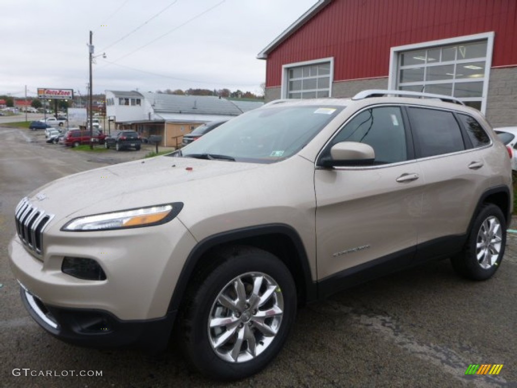 Cashmere Pearl 2015 Jeep Cherokee Limited 4x4 Exterior Photo #98453063