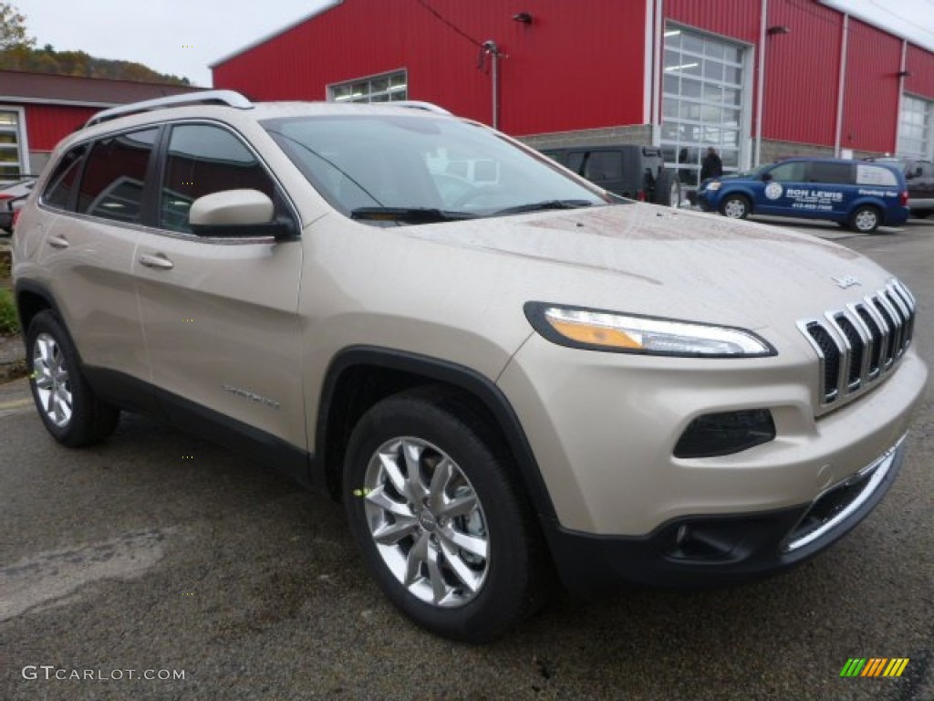 Cashmere Pearl 2015 Jeep Cherokee Limited 4x4 Exterior Photo #98453201