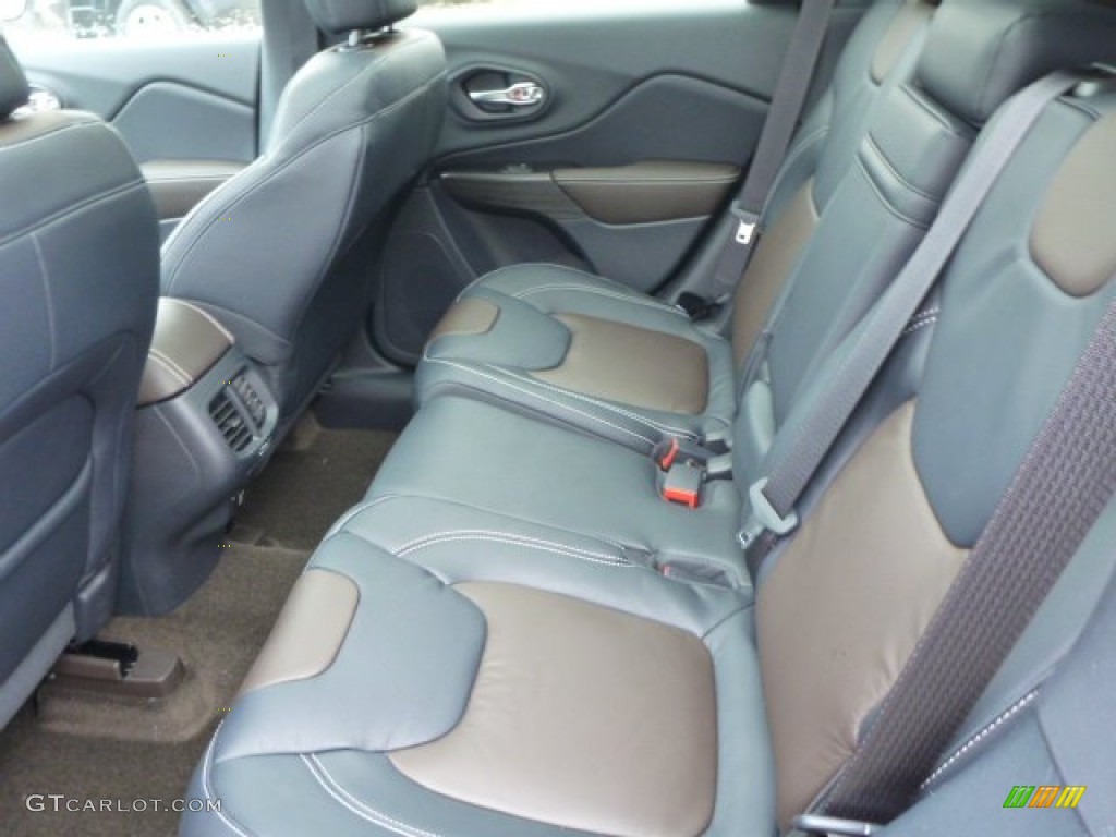 Indigo Blue Brown Interior 2015 Jeep Cherokee Limited 4x4