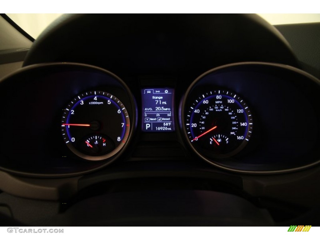 2014 Santa Fe GLS AWD - Circuit Silver / Gray photo #7