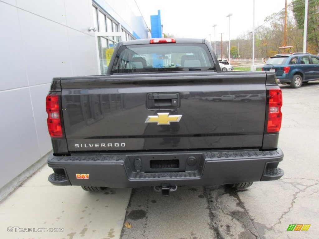 2015 Silverado 1500 WT Double Cab 4x4 - Tungsten Metallic / Dark Ash/Jet Black photo #5