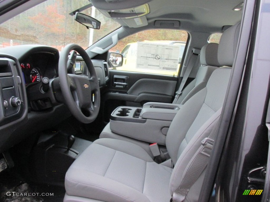 2015 Silverado 1500 WT Double Cab 4x4 - Tungsten Metallic / Dark Ash/Jet Black photo #13