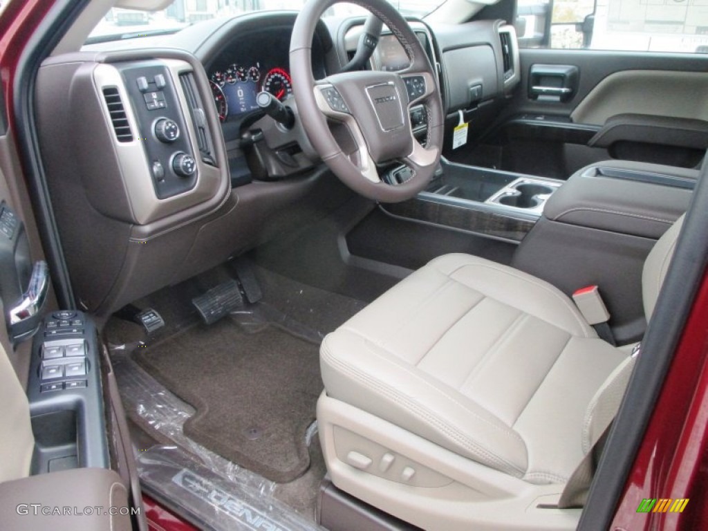 2015 Sierra 3500HD Denali Crew Cab 4x4 - Sonoma Red Metallic / Denali Cocoa/Light Cashmere photo #7