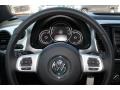 2015 Volkswagen Beetle Classic Beige/Brown Cloth Interior Steering Wheel Photo