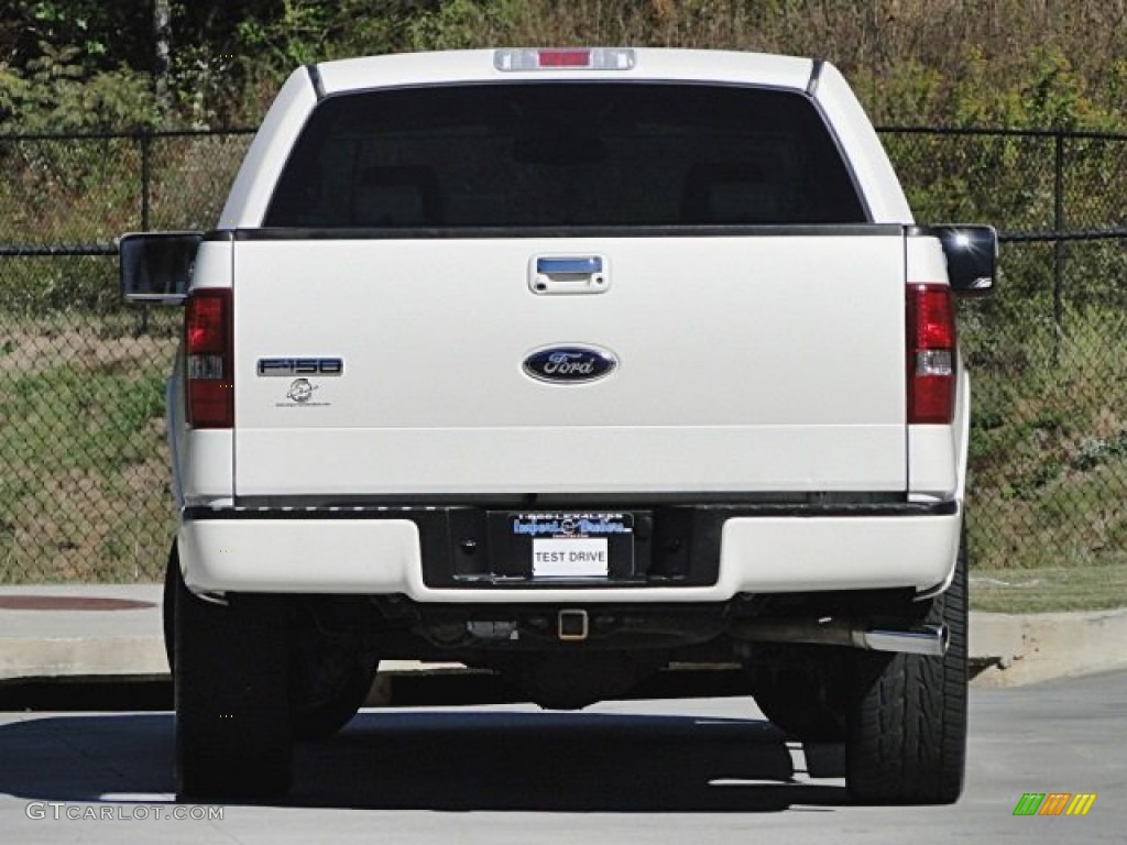 2008 F150 Limited SuperCrew 4x4 - White Sand Tri-Coat / Tan photo #7
