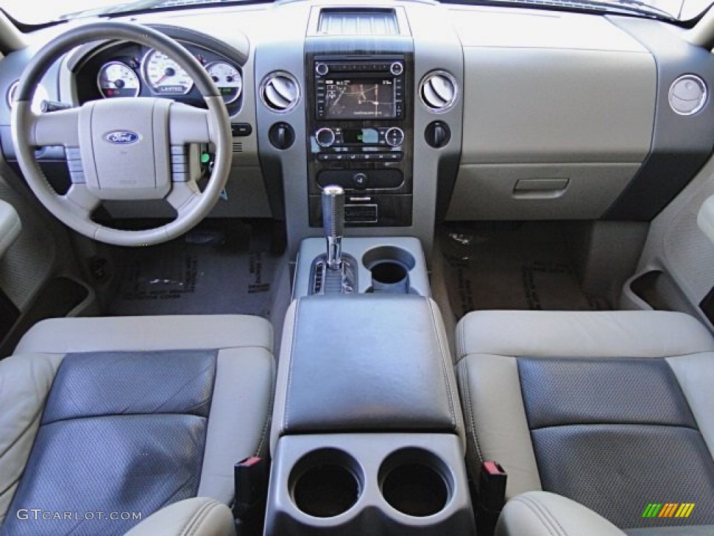 2008 F150 Limited SuperCrew 4x4 - White Sand Tri-Coat / Tan photo #8