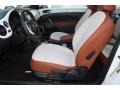 2015 Volkswagen Beetle Classic Beige/Brown Cloth Interior Front Seat Photo