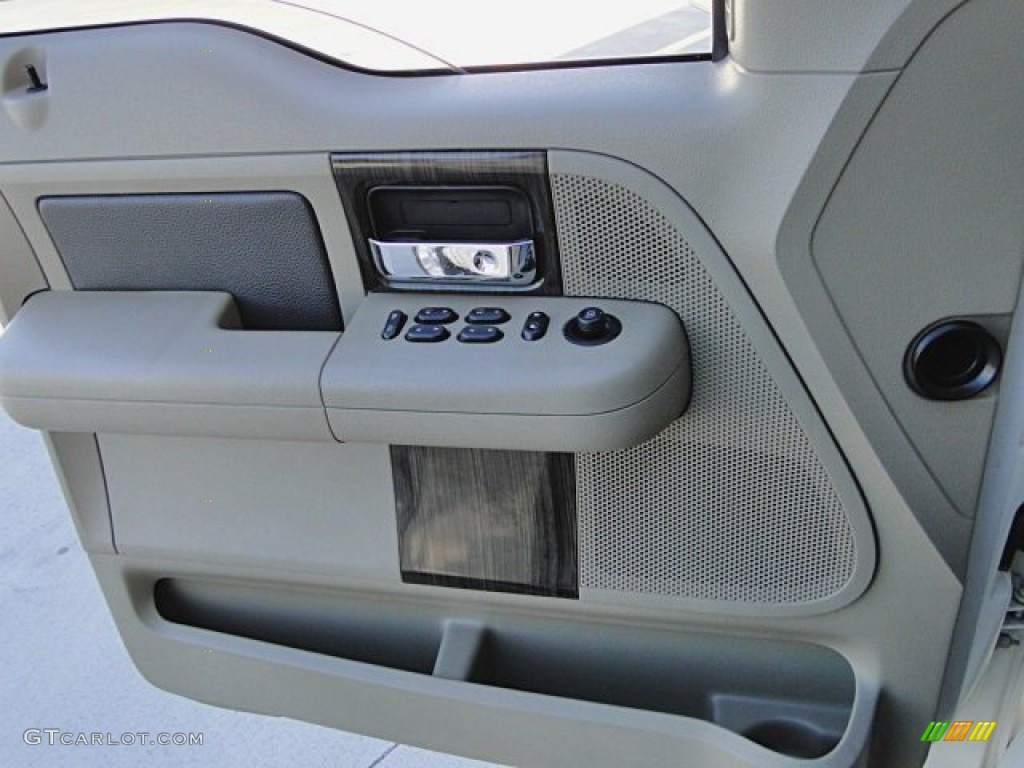 2008 F150 Limited SuperCrew 4x4 - White Sand Tri-Coat / Tan photo #25