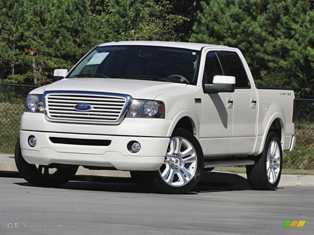 White Sand Tri-Coat 2008 Ford F150 Limited SuperCrew 4x4 Exterior Photo #98456765