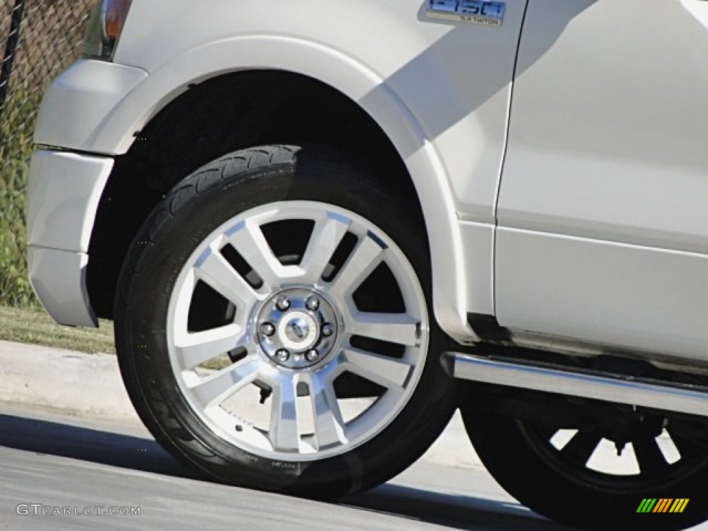 2008 F150 Limited SuperCrew 4x4 - White Sand Tri-Coat / Tan photo #30