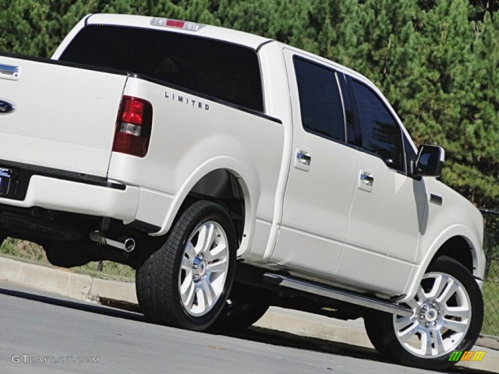 2008 F150 Limited SuperCrew 4x4 - White Sand Tri-Coat / Tan photo #36