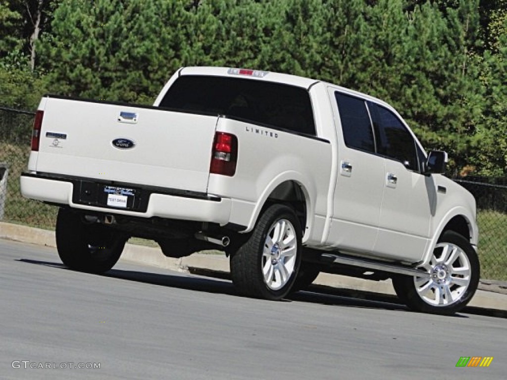 2008 F150 Limited SuperCrew 4x4 - White Sand Tri-Coat / Tan photo #37