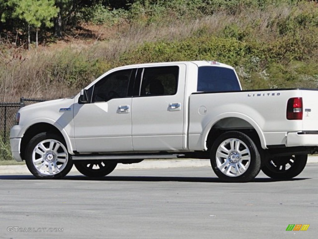 2008 F150 Limited SuperCrew 4x4 - White Sand Tri-Coat / Tan photo #38