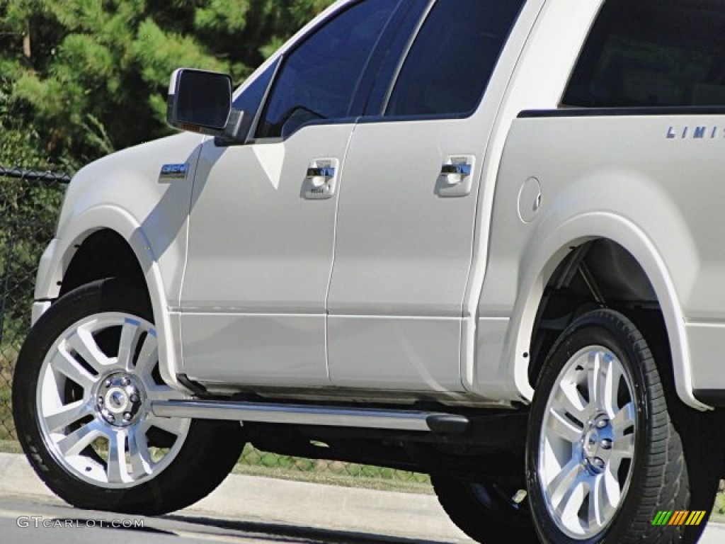 2008 F150 Limited SuperCrew 4x4 - White Sand Tri-Coat / Tan photo #39