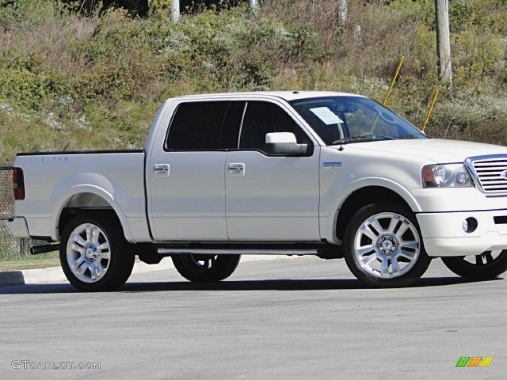 2008 F150 Limited SuperCrew 4x4 - White Sand Tri-Coat / Tan photo #45
