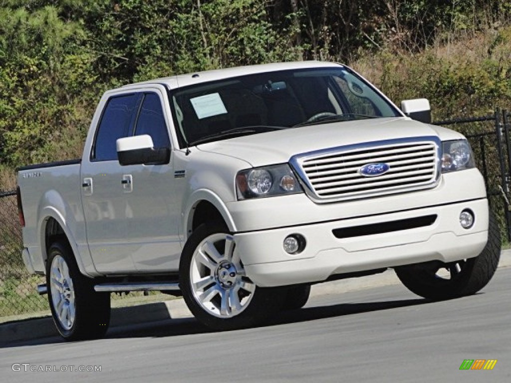 2008 F150 Limited SuperCrew 4x4 - White Sand Tri-Coat / Tan photo #47