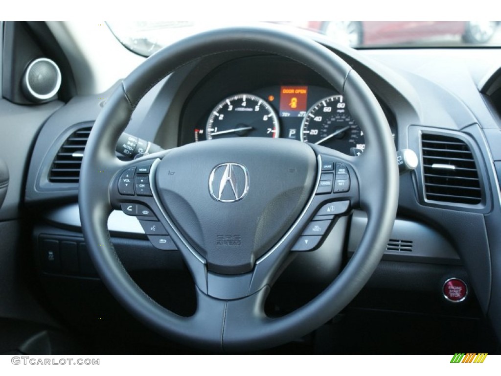 2015 Acura RDX AWD Ebony Steering Wheel Photo #98458817