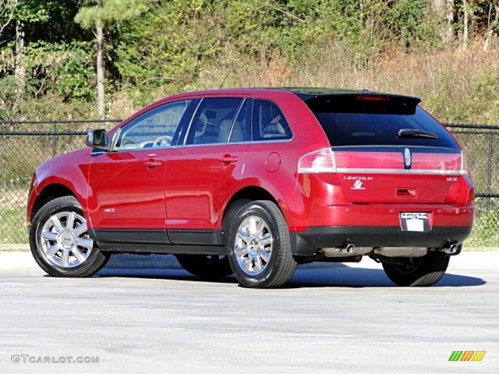 2007 MKX  - Vivid Red Metallic / Medium Camel photo #4